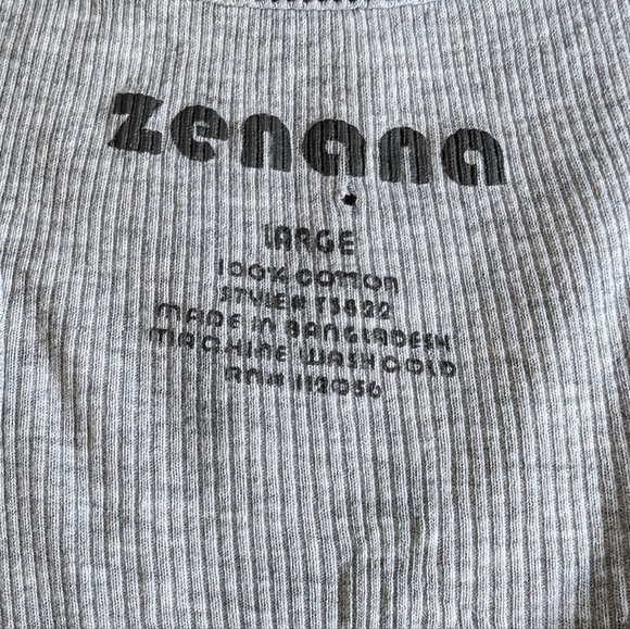 ❤️ Pole Dance Fitness Tank Top in Grey & Black by Zenana - Picture 11 of 14